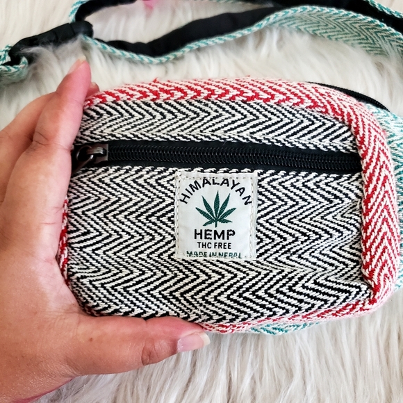 Nwot handmade hemp cotton boho fannypack - Picture 3 of 10